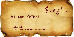 Viktor Ábel névjegykártya